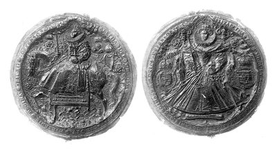 Kuningatar Elisabet I:n suuri sinetti, 1500-luku, 1896 tekijältä Unbekannt