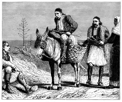 Kreikkalaiset talonpojat, 1890 tekijältä Unbekannt