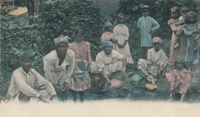 Terveisiä Jamaikalta. Coolies pesu, 1905. tekijältä Unbekannt