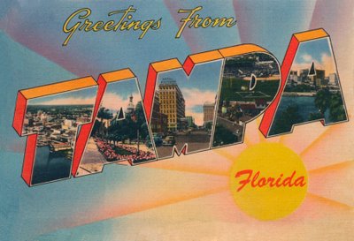 Terveisiä Tampasta, Floridasta, 1940-luvulta tekijältä Unbekannt
