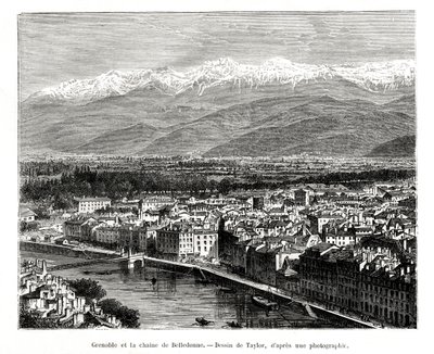 Grenoble Belledonnen alueelta, Ranska, 1886 tekijältä Unbekannt