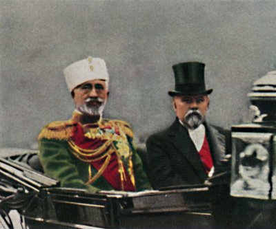 Suurherttua Nikolai Nikolajevitš 1856-1929 ja Poincaré syntyneet 1860, 1934. tekijältä Unbekannt
