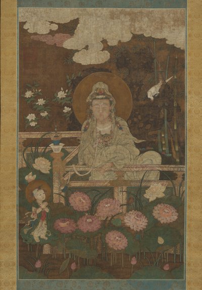 Guanyin yhdeksänlootuksen bodhisattvana, 1593. tekijältä Unbekannt