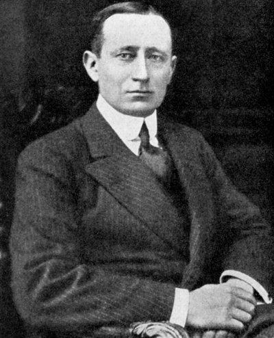 Guglielmo Marconi, italialainen keksijä, 1920 tekijältä Unbekannt