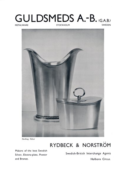 Guldsmeds A.-B. G.A.B. - Sterling hopea - Rydbeck & Norström., 1939 tekijältä Unbekannt
