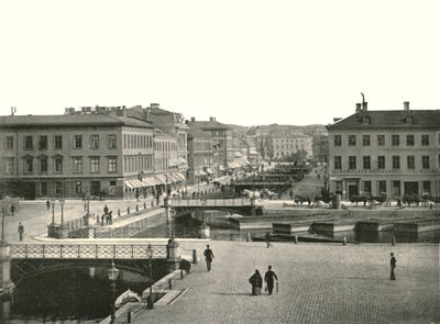 Gustav Adolfs torg ja Ostra Hamngatan, Göteborg, Ruotsi, 1895. tekijältä Unbekannt
