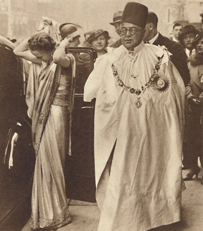 H.H. Prinssi Aga Khan ja Begum Aga Khan, 12. toukokuuta 1937 tekijältä Unbekannt