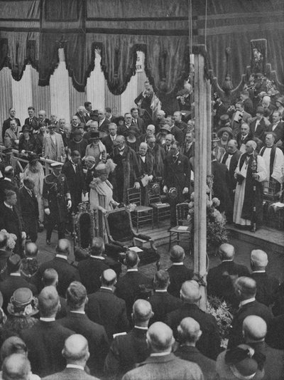H.M. Kuningas laski Lloydsin uuden rakennuksen peruskiven 23. toukokuuta 1925, 1928 tekijältä Unbekannt