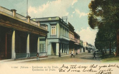 Havanna - Asunnot Pradon varrella, 1907. tekijältä Unbekannt