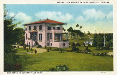 Havanna: Asuinpaikka Country Club Parkissa. Asuinpaikka Country Club Parkissa, 1910 tekijältä Unbekannt