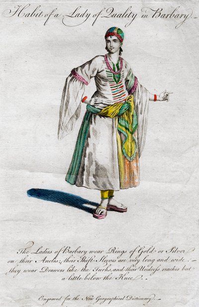 Laadun naisen tapa Barbarissa, 1700-1800-luvulla tekijältä Unbekannt