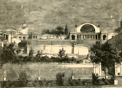 Hadrianuksen huvila Tiburissa, 1890. tekijältä Unbekannt