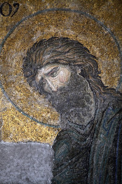 Hagia Sophia Deesis -mosaiikki - Johannes Kastaja Istanbul Turkki tekijältä Unbekannt