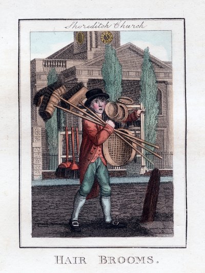 Hiusluudat, Shoreditch Church, Lontoo, 1805 tekijältä Unbekannt