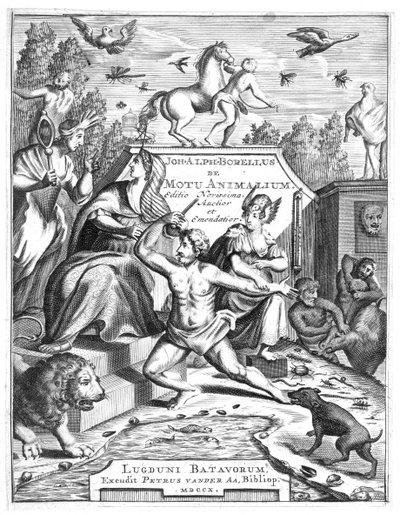 Giovanni Borellin De Motu Animalumin puolinimike, 1710 tekijältä Unbekannt