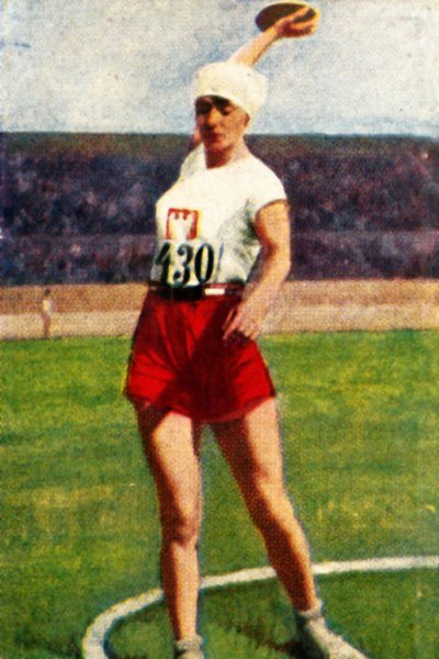 Puolan Halina Konopacka, kiekonheiton maailmanmestari, 1928. tekijältä Unbekannt