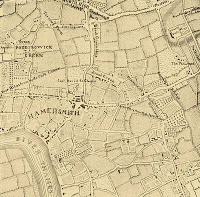 Hammersmith vuonna 1746, n. 1878. tekijältä Unbekannt