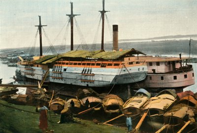 Hanoi. Bords Du Fleuve Rouge, Hanoi. Punaisen joen rannalla, 1900. tekijältä Unbekannt