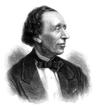 Hans Christian Andersen, tanskalainen runoilija ja satujen kirjoittaja, 1875 tekijältä Unbekannt