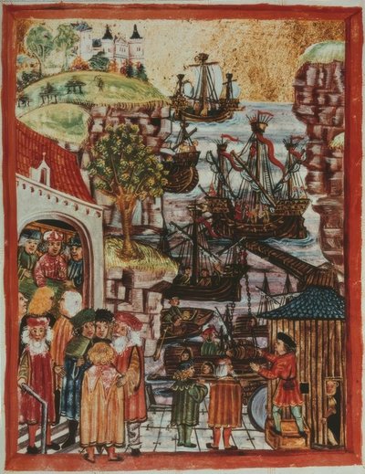 Hansian laivat 1497 / kirjavalaisin. tekijältä Unbekannt