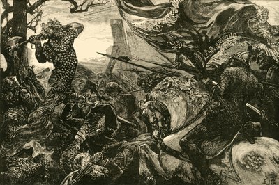 Harold Hastingsin taistelussa, 1066, 1890. tekijältä Unbekannt