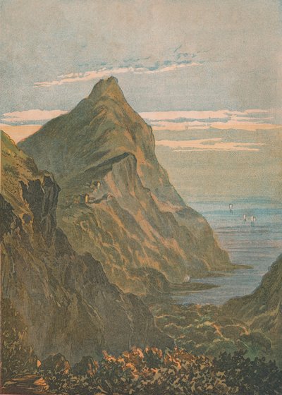 Hartland Point. Clovellyn lähellä, Pohjois-Devonissa, 1864. tekijältä Unbekannt