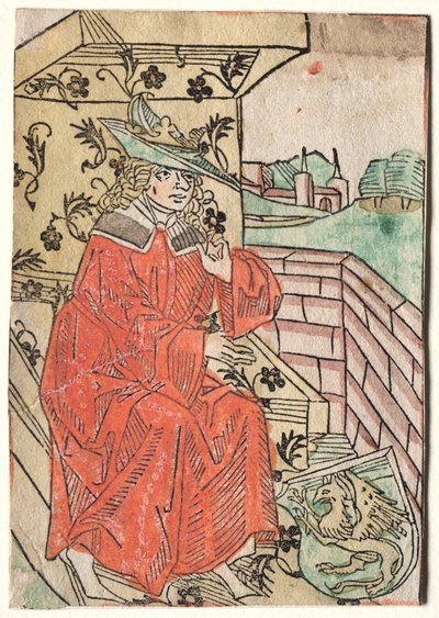 Hartlibs Alexander: Alexander Seated on Throne, 1400s. tekijältä Unbekannt