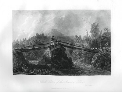Juniata-joen alkulähteet, Pennsylvania, 1855 tekijältä Unbekannt