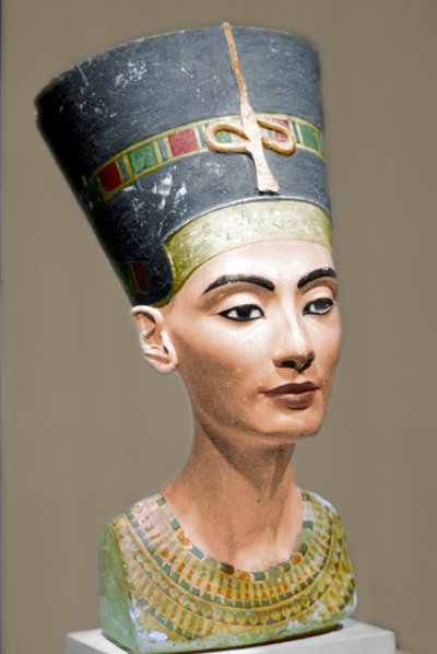 Egyptin kuningatar Nefertitin päällikkö tekijältä Unbekannt