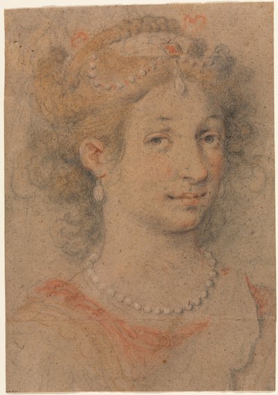 Naisen pää, 1600-luku. tekijältä Unbekannt