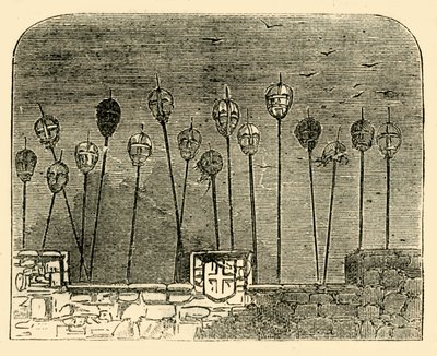 Heads on Old London Bridge, c1872. tekijältä Unbekannt