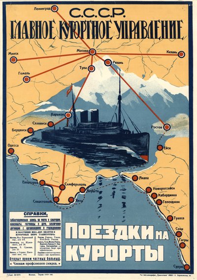 Terveyskeskukset Mustallamerellä, 1930. tekijältä Unbekannt
