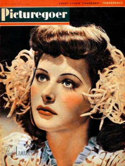 Hedy Lamarr 1914-2000, itävaltalaissyntyinen amerikkalainen näyttelijä, 1942 tekijältä Unbekannt