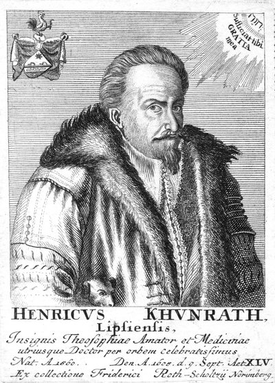 Heinrich Khunrath, saksalainen kemisti ja alkemisti, 1725 tekijältä Unbekannt