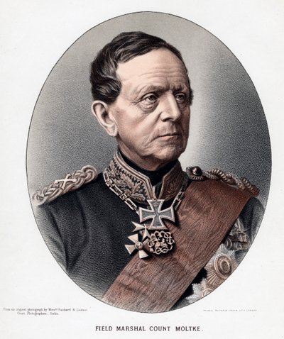 Helmuth Karl Bernhard, kreivi von Moltke, preussin kenraali ja valtiomies, c1880 tekijältä Unbekannt