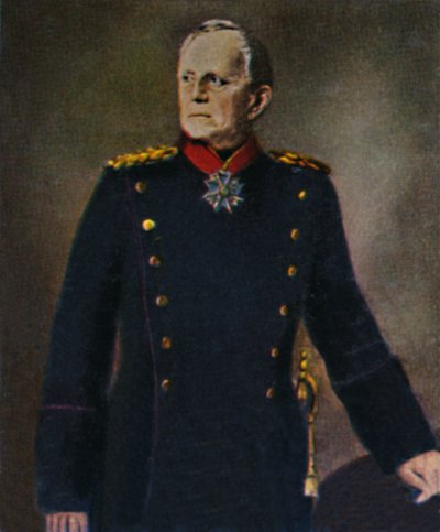 Helmuth von Moltke 1800-1891. - Lenbachin maalaus, 1934. tekijältä Unbekannt