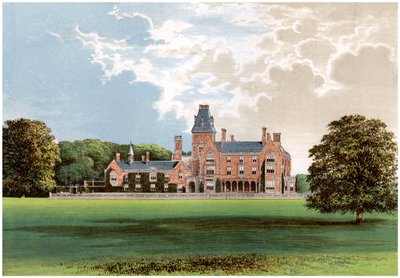 Hemsted Park, lähellä Staplehurstia, Kent, varakreivi Cranbrookin koti, c1880 tekijältä Unbekannt