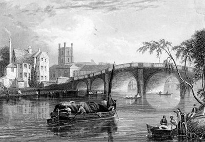 Henley Bridge, Henley-on-Thames, Lontoo, 1803 tekijältä Unbekannt