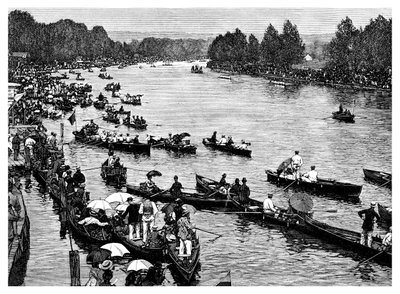 Henley Regatta, Oxfordshire, 1882 tekijältä Unbekannt