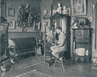 Henri Gervex studiossaan vuonna 1897 tekijältä Unbekannt
