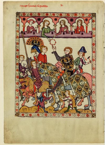 Henry IV Probus, Sleesian-Wroclawin herttua Codex Manessesta, vuosien 1305 ja 1340 välillä tekijältä Unbekannt