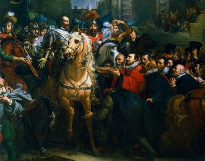 Ranskalainen Henrik IV saapui Pariisiin, 22. maaliskuuta 1594 1800-luvulla tekijältä Unbekannt