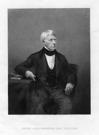 Henry Peter Brougham, Baron Brougham ja Vaux, skotlantilaissyntyinen brittiläinen juristi ja poliitikko tekijältä Unbekannt