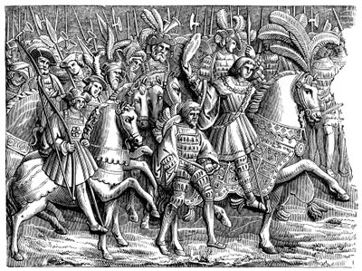 Henrik VIII kultakankaalla, 1520, 1870 tekijältä Unbekannt