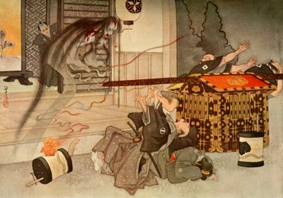 Hänen kammottavat kasvonsa ja veren tahrat vaatteensa..., 1919. tekijältä Unbekannt