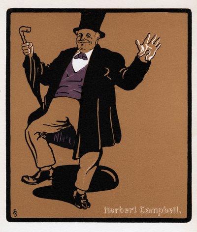 Herbert Campbell 1844-1904, Drury Lane -koomikko, 1800-luku tekijältä Unbekannt