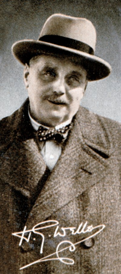 Herbert George HG Wells 1866-1946, englantilainen kirjailija, 1935 tekijältä Unbekannt