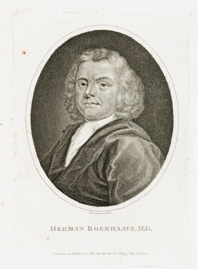Herman Boerhaave, hollantilainen lääkäri, kemisti ja kasvitieteilijä, 1700-luvun alku tekijältä Unbekannt