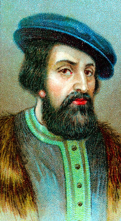 Hernan Cortes 1485-1547, espanjalainen valloittaja, joka valloitti Meksikon tekijältä Unbekannt