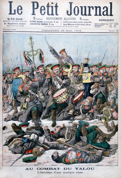 Venäläisen sotilasjoukon sankarillisuus, Yalu-joen taistelu, Venäjän ja Japanin sota, 1904 tekijältä Unbekannt